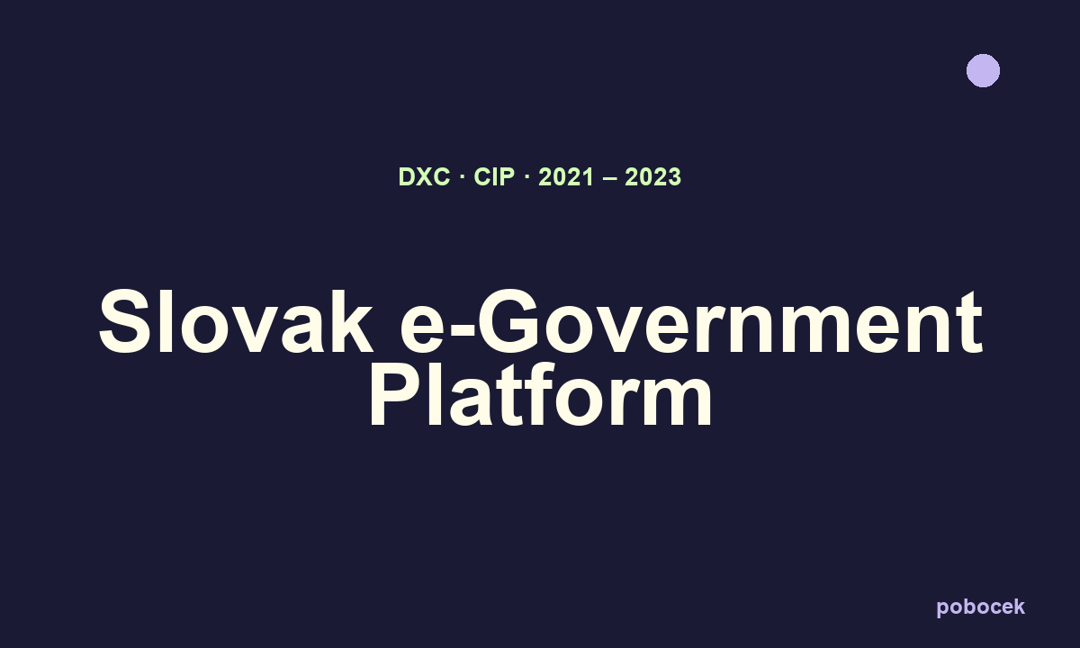 DXC — Slovak e-Government Platform